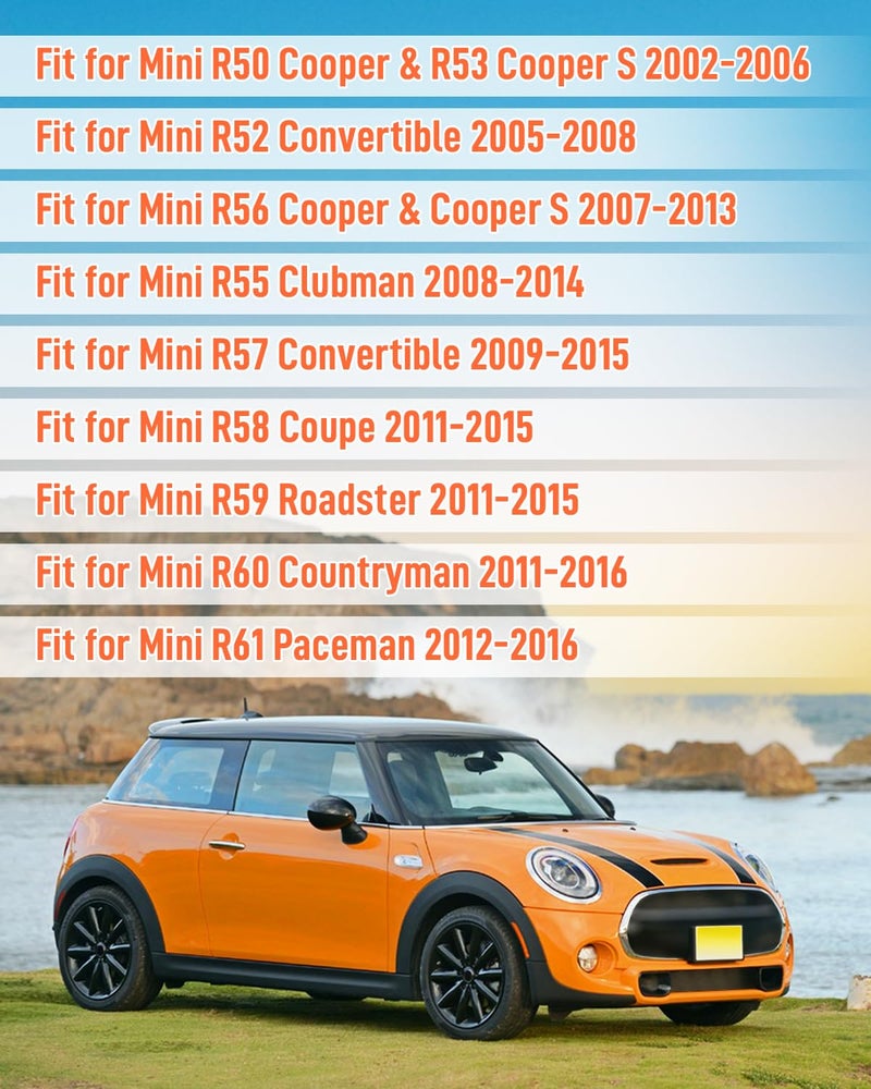 Generic Quaneguzy Shock Bushing Sleeve Kit Fit for Mini Cooper 2002-2014 Replace 33526754123 33526754124 Rear Upper Shock Mount Bushing Polyurethane Material 2 Kit  - Image 2