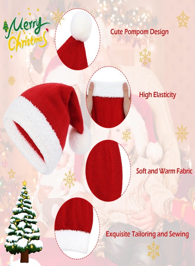 زاندو قبعة زاندو 2025 للأطفال الصغار - قبعة سانتا ناعمة ودافئة للأطفال وحديثي الولادة، قبعة صوفية حمراء، قطعة واحدة، مقاس 3-6 أشهر - Image 3