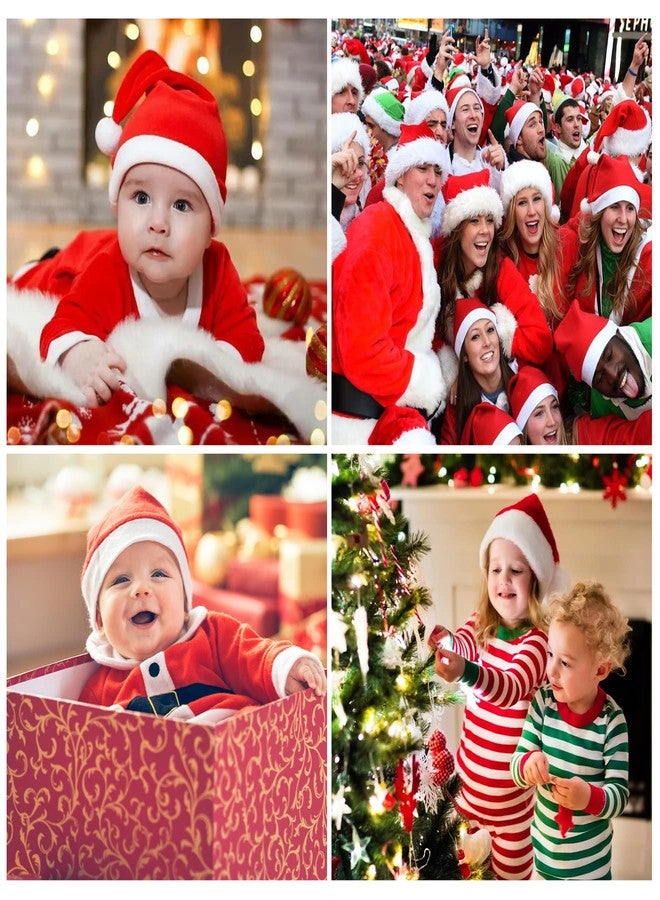 زاندو قبعة زاندو 2025 للأطفال الصغار - قبعة سانتا ناعمة ودافئة للأطفال وحديثي الولادة، قبعة صوفية حمراء، قطعة واحدة، مقاس 3-6 أشهر - Image 5