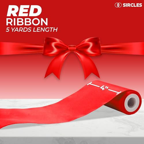 SIRCLES Grand Opening Ribbon Cutting Ceremony Kit - 25" Giant Scissors, 5yd of 4" Wide Ribbon, 10ft Banner, 8 Red & 8 White Balloons, 19 ft Banner Rope, 2 Rolls Balloon Ribbon - Grand Opening Kit - Image 5