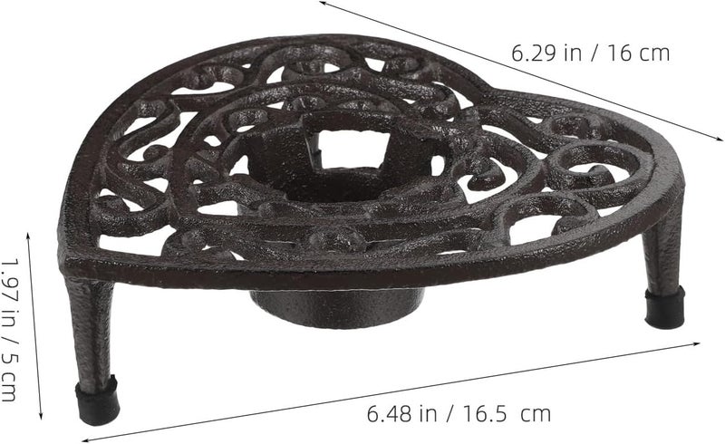 Consistent single item quality Milisten Cast Iron Tea Warmer with Heart-Shaped Teapot Stand and Tealight Candle Holder, Portable Tripod Rack for Brewing Coffee, Tea, and Hot Food, Heavy-Duty Kitchen Accessory All user friendly build Labor saving Mountain region eligible ship Easy store & transit build Multi item matching Local licensed courier All-scene tailored quality Upgraded simple practical design Foldable Multi-purpose fine material Long term heavy use compatible Light & heavy use compatible Wide daily application Tight fitted parts Long term storage compatible Easy transit optimized build Quick available purchase options Non sticky surface Temp & permanent project compatible Gulf standard sizing alternatives Diverse purchase plan Spec upgraded improved quality Heat insulation layer Pop-area nearby warehouse - Image 2