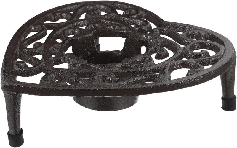 Consistent single item quality Milisten Cast Iron Tea Warmer with Heart-Shaped Teapot Stand and Tealight Candle Holder, Portable Tripod Rack for Brewing Coffee, Tea, and Hot Food, Heavy-Duty Kitchen Accessory All user friendly build Labor saving Mountain region eligible ship Easy store & transit build Multi item matching Local licensed courier All-scene tailored quality Upgraded simple practical design Foldable Multi-purpose fine material Long term heavy use compatible Light & heavy use compatible Wide daily application Tight fitted parts Long term storage compatible Easy transit optimized build Quick available purchase options Non sticky surface Temp & permanent project compatible Gulf standard sizing alternatives Diverse purchase plan Spec upgraded improved quality Heat insulation layer Pop-area nearby warehouse - Image 1