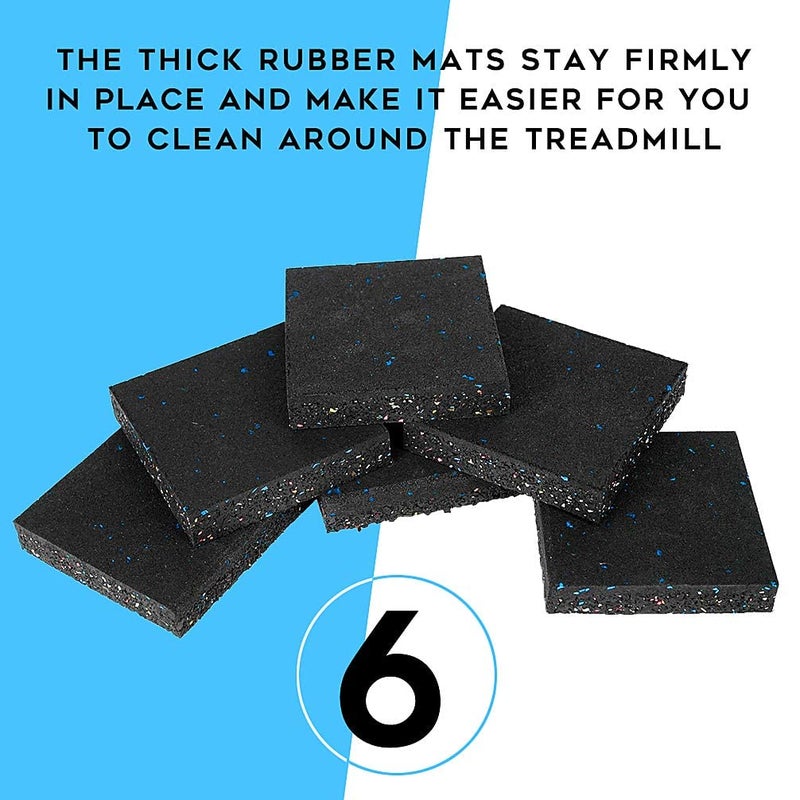 Luwint 1 Inch Thick Treadmill Mat, 6 Pads - Image 5