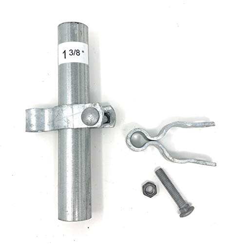 FENCESMART4U Pressed Steel Chain Link Fence Frame Hinge w/Bolt - (2 Sets Pack) (1-3/8") - Image 3