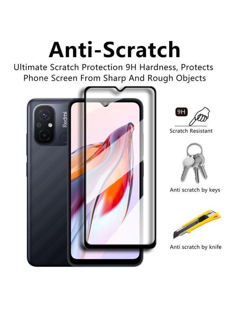 Xiaomi Redmi 12C Screen Protector – Premium Edge to Edge Tempered Glass Protector, High Transparency, Delicate Touch, Anti-Explosion, Smooth Arc Edges, Easy Installation - Image 2