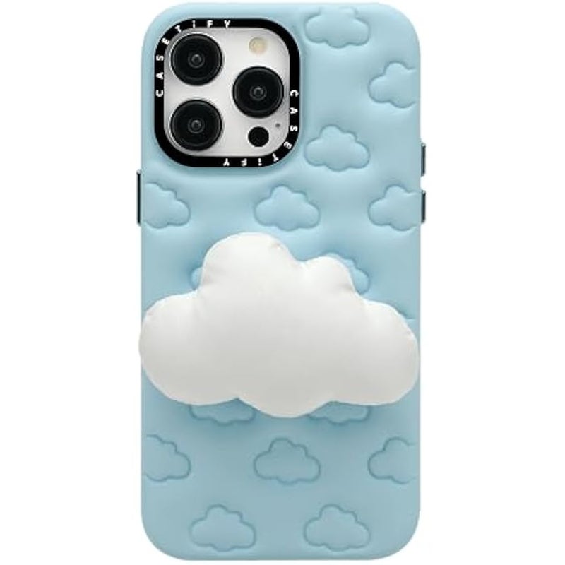 Casetify Grippy iPhone 14 Pro Max Case 【Cushion Stand】 - Marshmallow Cloud - Image 1