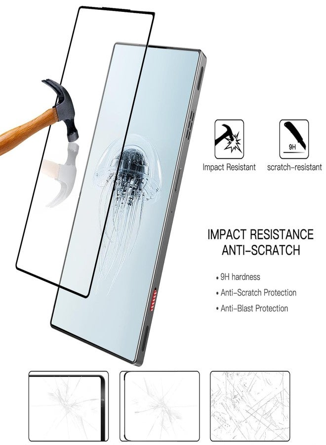 Guizzcg 2 Pack Screen Protector for ZTE Nubia Red Magic 11 Pro / 11 Pro+/ 10 Pro / 10 Pro+/10S Pro/10S Pro+, 2 Tempered Glass Screen Protector,Case Friendly,Scratch Resistant,HD-Clear - Image 2