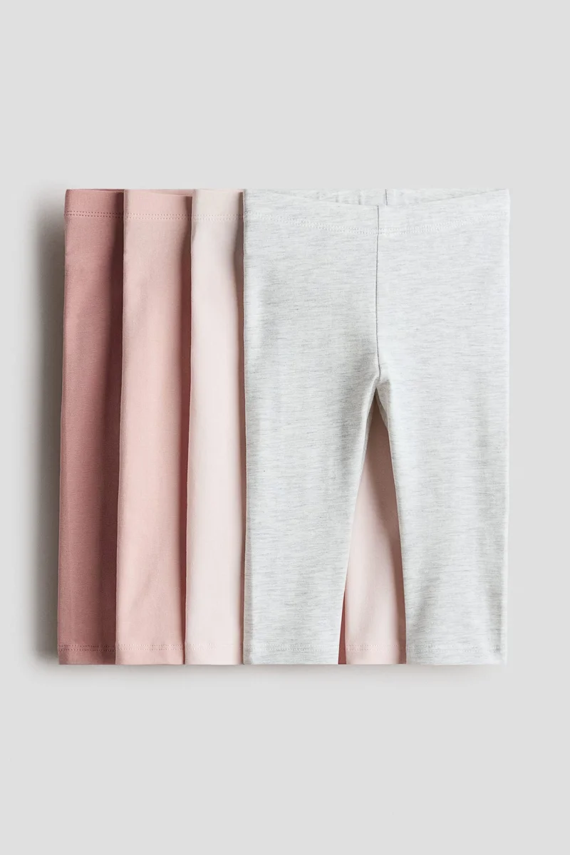 H&M 4-pack cotton jersey leggings