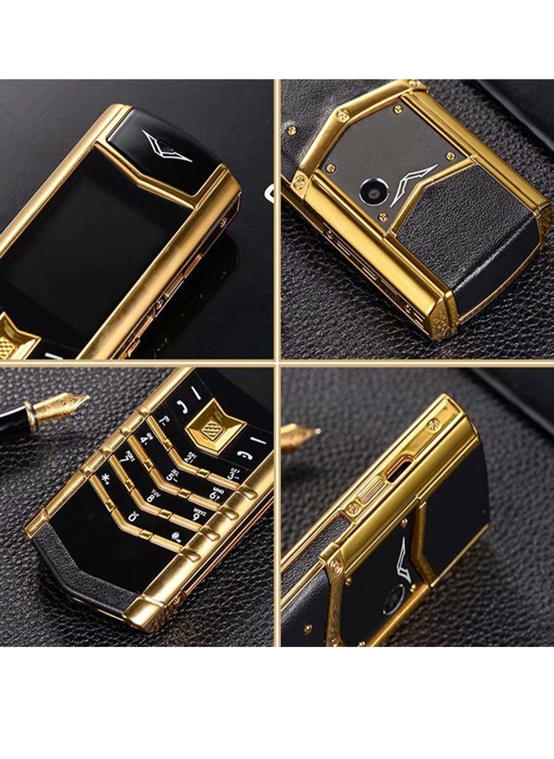 Unlock 2G Gsm Bar Mobile Phone Luxury High Classic Metal Signature Handmade Camera Low Price Function Keypad Elderly Phone  - Image 2