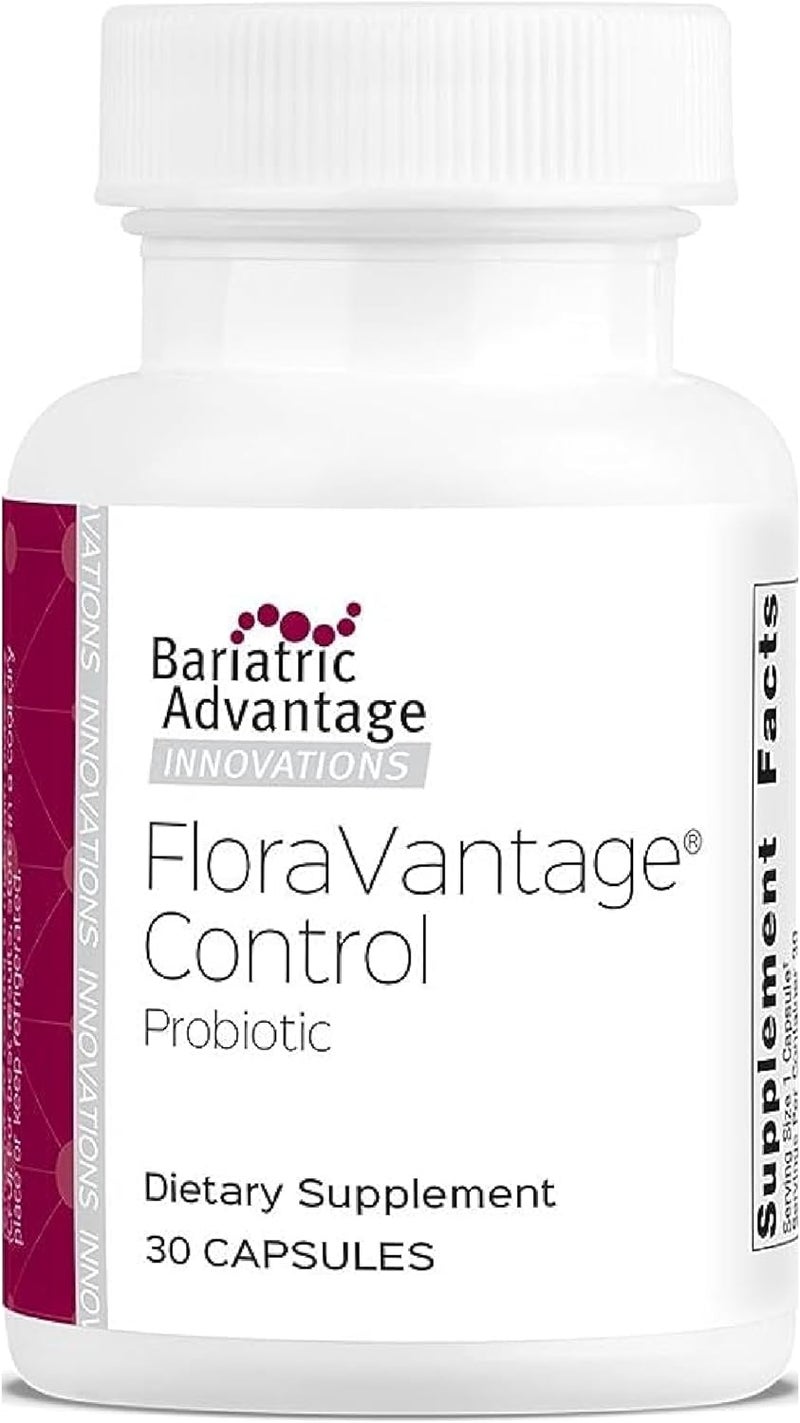 Bariatric Advantage FloraVantage Control  Probiotic Health for Bariatric Patients  Probiotic for Gut Health  Vegetarian  NonGMO  30 Capsules - Image 1