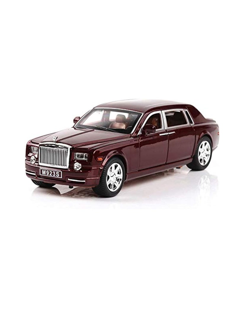 die cast Rolls-Royce Phantom Car Model 1:24 Red - Image 3