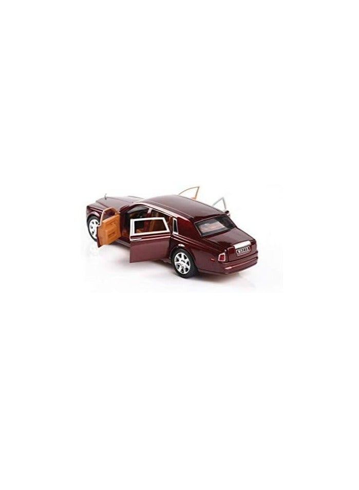 die cast Rolls-Royce Phantom Car Model 1:24 Red - Image 2