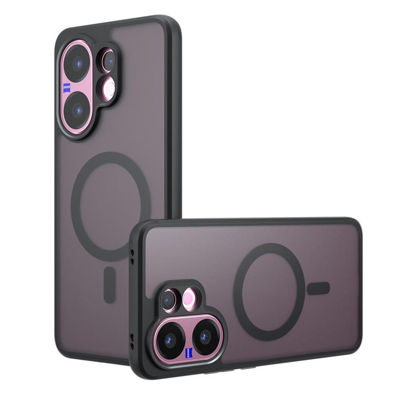 جراب هاتف Armor MagSafe PC Hybrid TPU لهاتف vivo V60 5G (أسود غير لامع) - Image 1