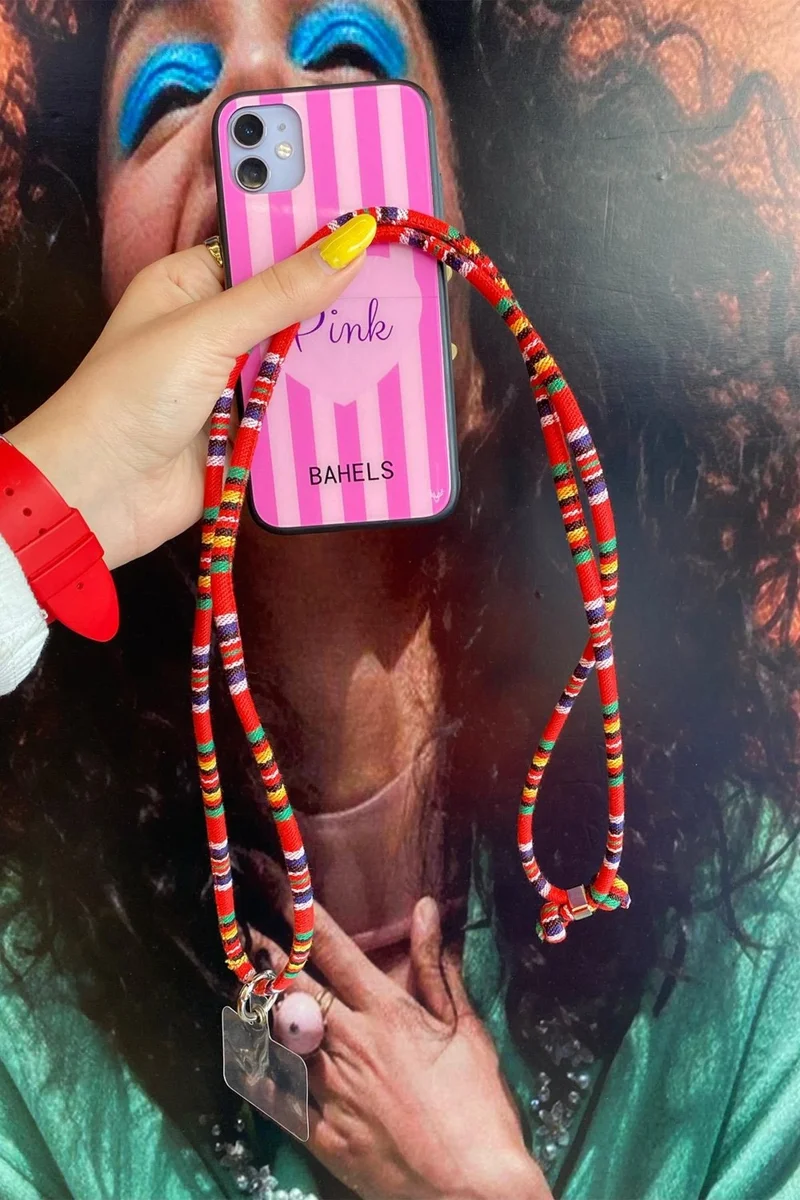 باهلس Trendy Phone Neck Strap Charm Compatible with All Cases