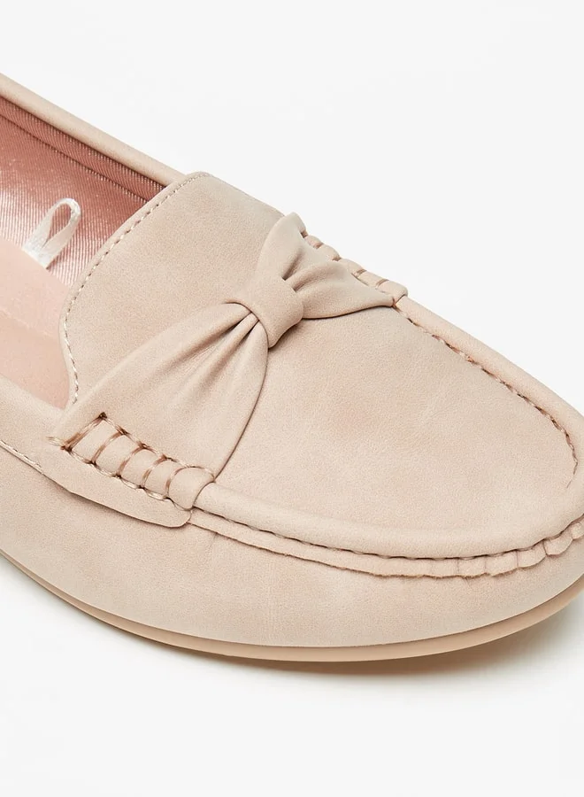 فلورا بيلا من شو إكسبرس Women's Bow Accent Slip-On Loafers With Wedge Heels