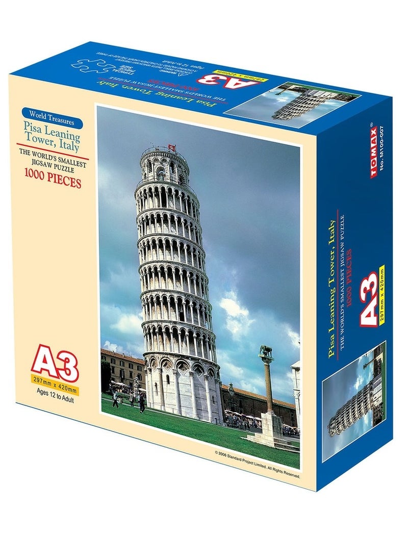 توماكس بازل برج بيزا المائل، إيطاليا بازل صغير 1000 قطعة - M100-007 - Image 1