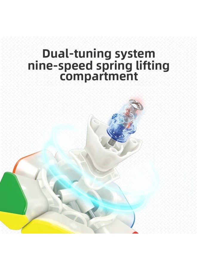 Moyu Culture RS Oblique Turn Magnetic Suspension Third-order Special-shaped Cube Smooth Fun Racing Competition Educational Children's Toys-Color:Magic Domain RS Oblique Rotation-magnetic Color  - Image 5