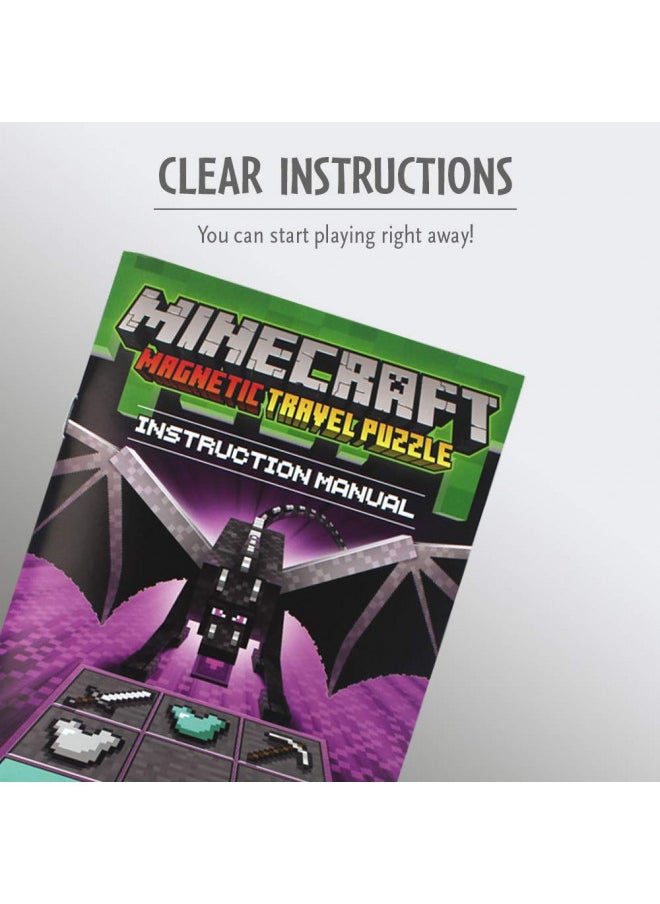 Think Fun ThinkFun Minecraft Magnetic Travel Puzzle Logic Game & STEM Toy For Kids Ages 8 & Up  - Image 4