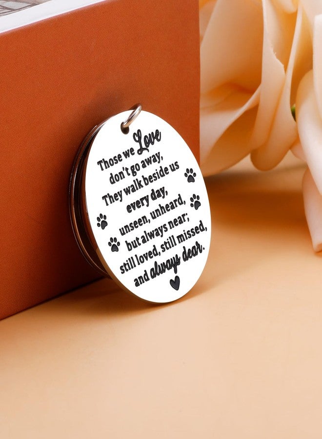 KINMES Dog Memorial Gifts for Loss of Dog, Pet Sympathy Gifts, Pet Loss Sympathy Keychain for Pet Owner, Sympathy Gift for Cat, Bereavement Passed Away Gift - Image 4