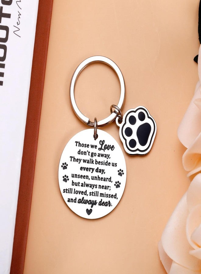 KINMES Dog Memorial Gifts for Loss of Dog, Pet Sympathy Gifts, Pet Loss Sympathy Keychain for Pet Owner, Sympathy Gift for Cat, Bereavement Passed Away Gift - Image 2