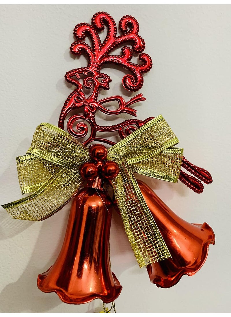 Lazybeee LAZYBEEE Red Reindeer Christmas Bell Hanging Christmas Tree Pendant Decorations Reindeer Christmas Reindeer Tree Decoration Ornaments Items Xmas Bell Pack of 1 Red 2  - Image 5