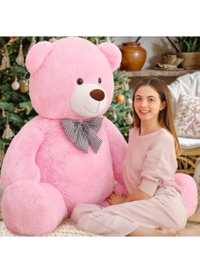 Arabest Ultra Soft Teddy Bear, Lovely Stuffed bear with Skin Friendly Fabric, Chubby Bear Doll for Anniversary, Birthday Gift, 120cm (Pink) - Image 2