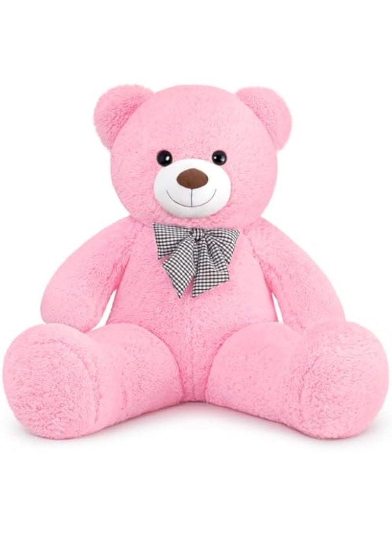Arabest Ultra Soft Teddy Bear, Lovely Stuffed bear with Skin Friendly Fabric, Chubby Bear Doll for Anniversary, Birthday Gift, 120cm (Pink) - Image 1