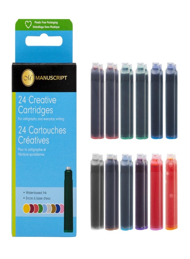Manuscript Ink Refill Set - Assorted Colors, Set of 24 - Image 1
