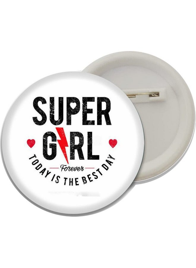 D2c D2c Button Badges for Girls (Super Girl)  - Image 3