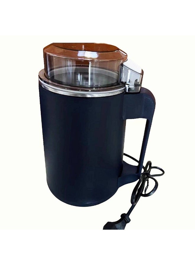 Enjoy the rich taste of freshly ground coffee every morning with this versatile electric grinder. Equipped with a high-performance motor and sharp blades, it quickly processes coffee beans to your preferred coarseness while also handling spices, herbs, and nuts with ease. Features a compact footprint, transparent lid for monitoring grind consistency, and effortless cleaning for daily kitchen convenience. - Image 2