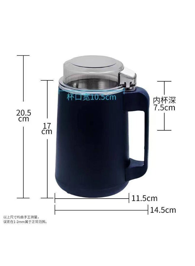Enjoy the rich taste of freshly ground coffee every morning with this versatile electric grinder. Equipped with a high-performance motor and sharp blades, it quickly processes coffee beans to your preferred coarseness while also handling spices, herbs, and nuts with ease. Features a compact footprint, transparent lid for monitoring grind consistency, and effortless cleaning for daily kitchen convenience. - Image 1