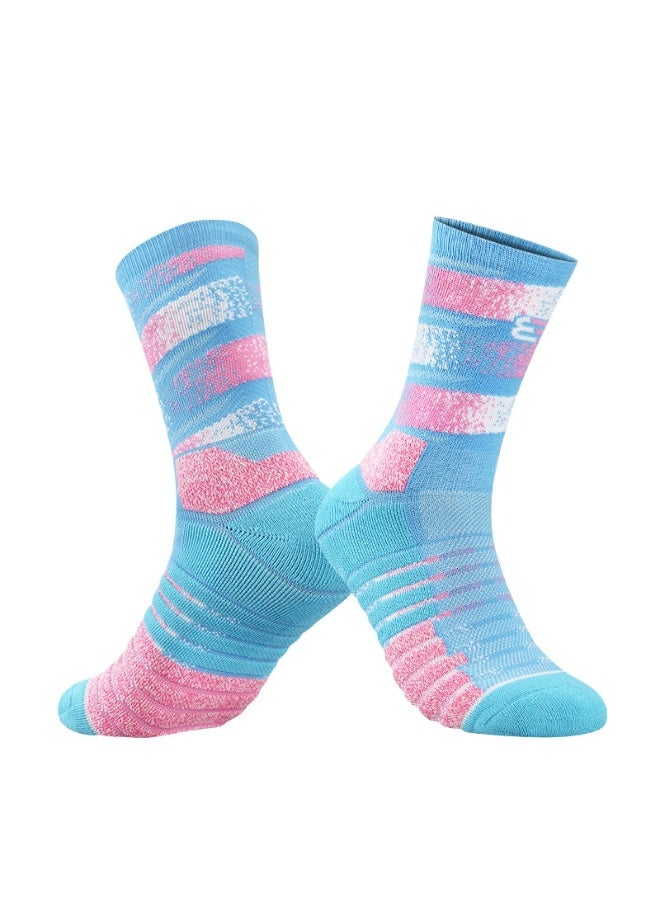 KUYING Fashion Anti Slip Breathable Sports Socks Six Piece Set 