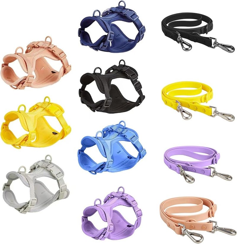 Dog Escape Proof Harness Adjustable Breathable Pet Training Vest Collar Color C - Image 5