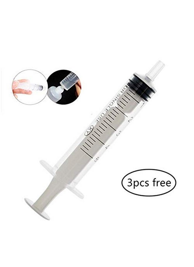 Aoshang 10Pcs 8Ml Mini Refillable Empty Tubes Lip Gloss Balm Clear Cosmetic Containers Soft Tubes With 3Pcs Free 5Ml Plastic Syringes  - Image 4