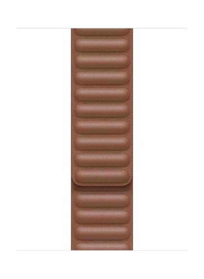 NIBEMINENT Replacement Watch Band For Apple Series 7 45mm/6 & SE 5 4 44mm/3 2 1 42mm Brown - Image 2