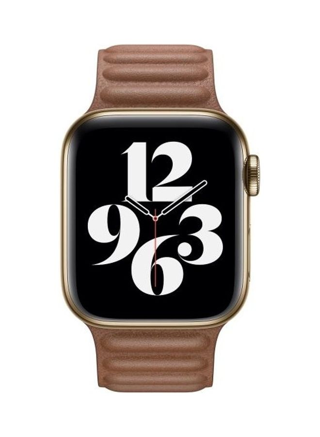 NIBEMINENT Replacement Watch Band For Apple Series 7 45mm/6 & SE 5 4 44mm/3 2 1 42mm Brown - Image 3