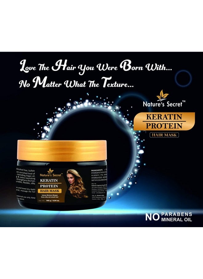 Nature's Secret Hair Mask For Hair No Parabens And No Mineral Oil G White Keratin Protein 140 Gram (Nhmtx0140B)  - Image 5
