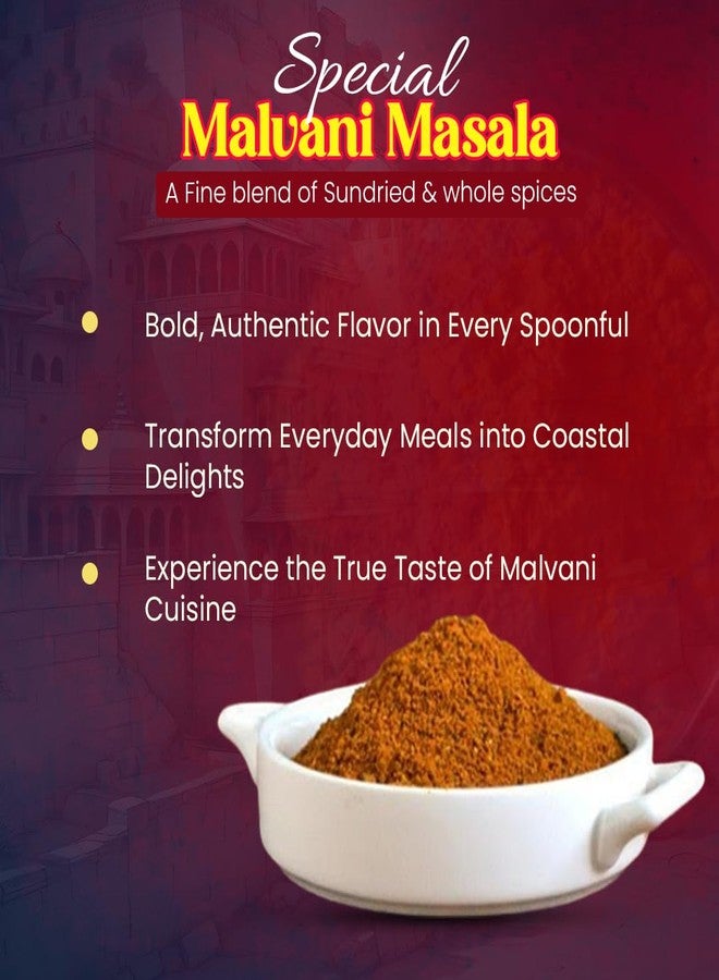 Phoran Malwani Masala 100 gram | Malvani Fish Fry/Curry | Malwani Chicken/Mutton | Malvani Usal/Birda Masala | sachets Pack | Versatile Spice for Curries | 100g (Pack of 1) - Image 4