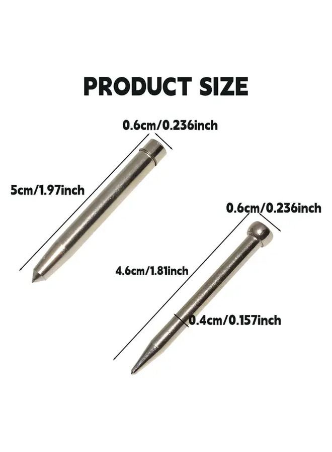 3 Pcs Heavy Duty Automatic Center Punch Set for Metal Wood Glass Plastic - Image 4