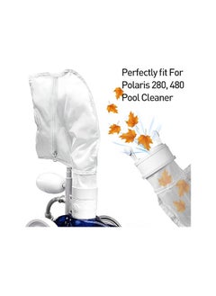 جنرال أكياس تنظيف حوض السباحة من الشبكة النايلون، إحلال زippers لـ Polaris 280 & 480 Pool Cleaner Bags، أكياس فلاتر الغرض الأساسي للإحلال 280 Polaris Replacement Bags، أجزاء لإحلال مكائن تنظيف حوض السباحة K13 K16، 2 حزمة.  - Image 4