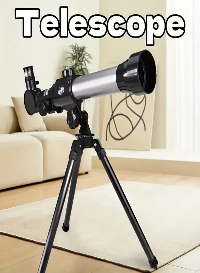 High-Definition Portable Monocular Telescope Kit for Beginners – 40X Magnification, 51mm Lens, Manual Focus, Lightweight Design for Moon and Star Viewing – Ideal Astronomy Gift for Kids and Adults - Image 3