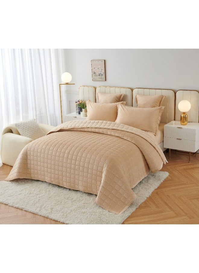 سمارت هوم - طقم لحاف مضغوط مفرش مكون من 6 قطع , لحاف 6 قطع , مخمل 100% طقم سرير مقاس250 في 230 سم - Image 1