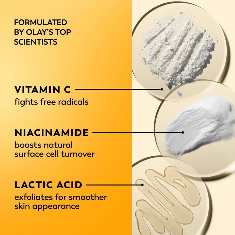 Olay Regenerist Radiance Vitamin C Face Moisturizer: Bright & Even Lightweight Cream for Women - Brightens, Hydrates, Evens Tone + Texture for Glowing Skin - 2 Oz - Image 4