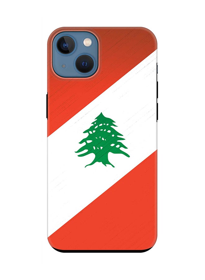 Stylizedd Tough Pro Case for iPhone 15 Dual Layer Hybrid PC TPU Customized Mobile Cover Matte Finish Phone Case - Flag Of Lebanon - Image 1