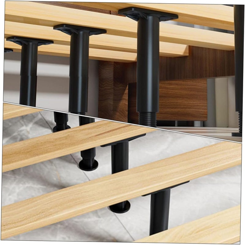 2pcs Adjustable Bed Support Legs Heavy Duty Replacement Parts for Bed Frame with Height Range to Furniture Reinforcement Kit for Enhanced Stability - Image 4