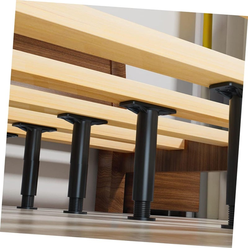 2pcs Adjustable Bed Support Legs Heavy Duty Replacement Parts for Bed Frame with Height Range to Furniture Reinforcement Kit for Enhanced Stability - Image 5