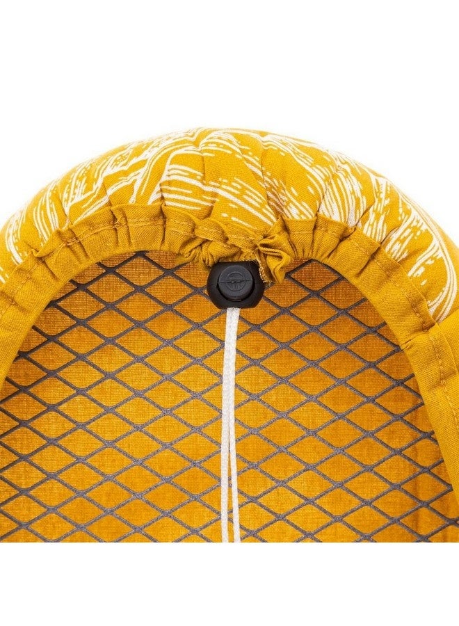 Five Simply Smart Ultra Floral Pattern 5-Layer Ironing Board Cover Yellow and White 105-110 x 30-40 cm 186109 - Image 3