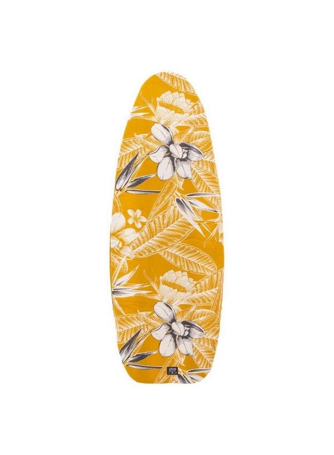 Five Simply Smart Ultra Floral Pattern 5-Layer Ironing Board Cover Yellow and White 105-110 x 30-40 cm 186109 - Image 1