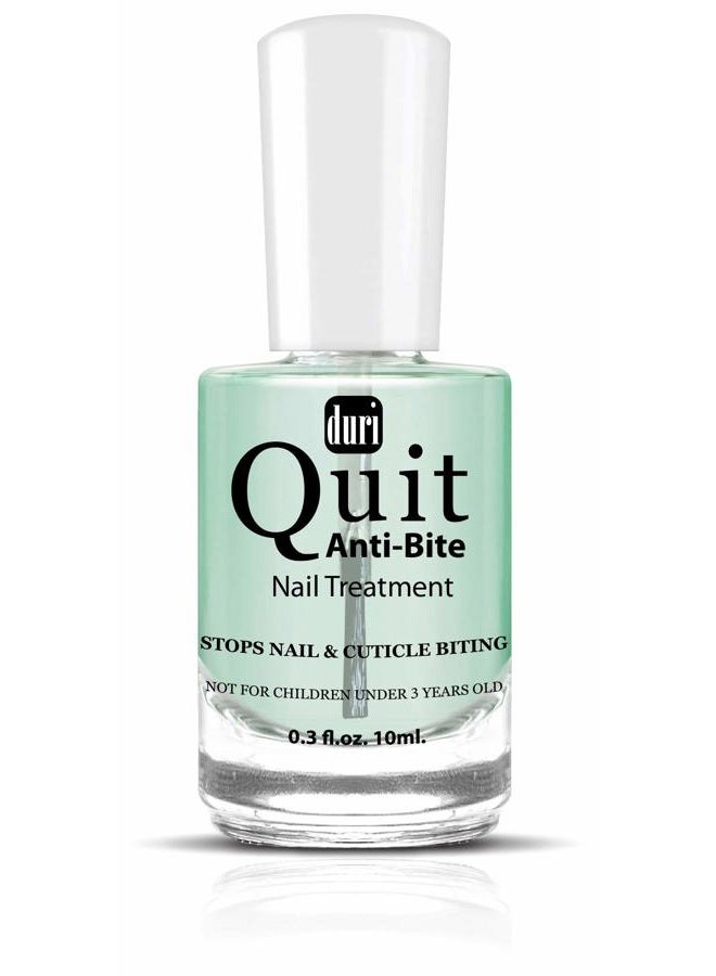 duri Nail Polish, Quit Anti Bite, Nail Care Polish, Stops Nail and Cuticle Biting, for Ages 3+ (0.3 fl.oz. 10 ml.) - Image 1
