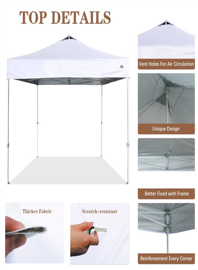 SCOCANOPY 10x10 Canopy Replacement Canopy Top with Air Vent,Canopy Cover ONLY, (White) - Image 3